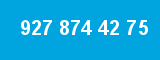 927 874 42 75 927 874 42 75
